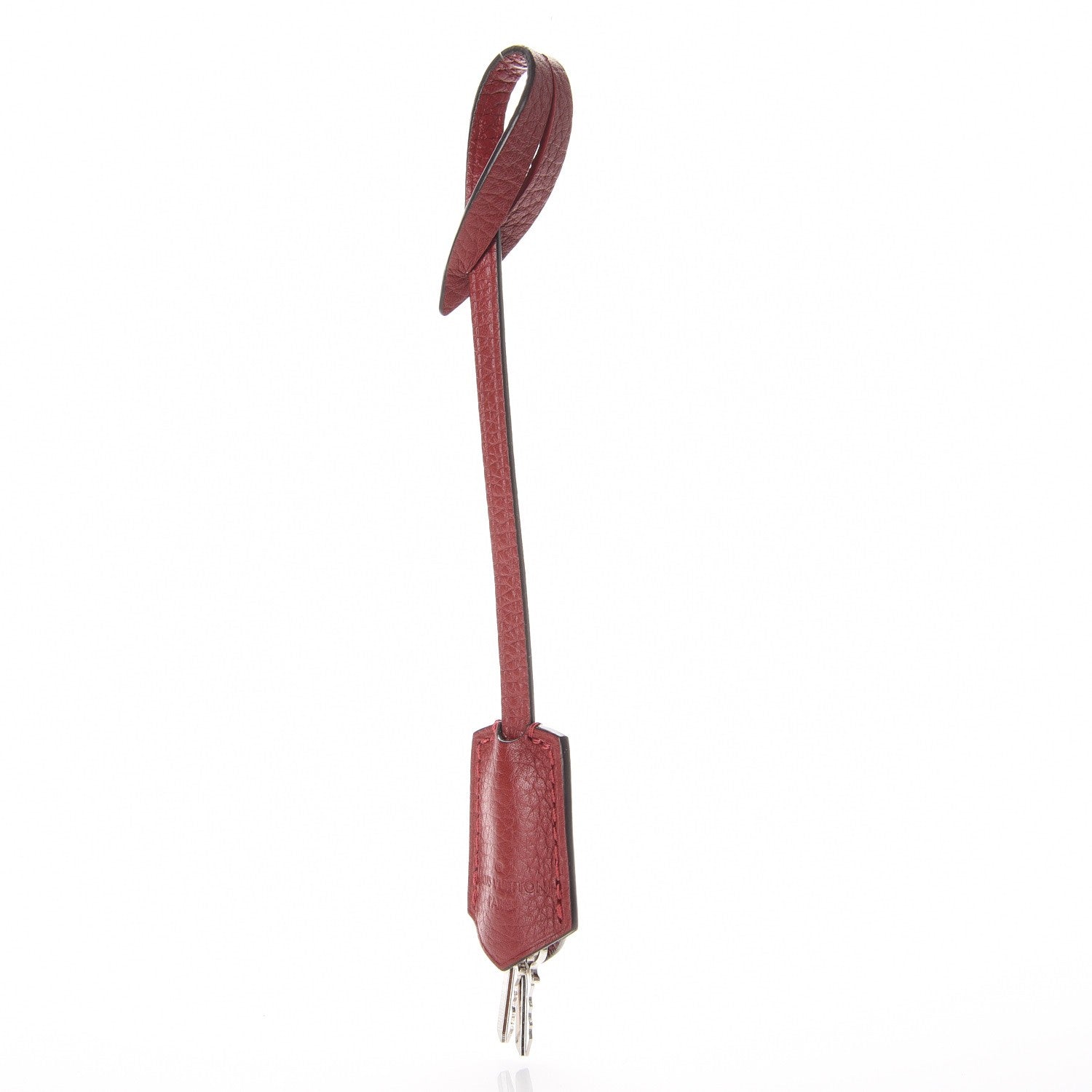 Louis Vuitton Veau Cachemire Soft Lockit Clochette Key Bell Holder and Lock Set Griotte 9 of 9