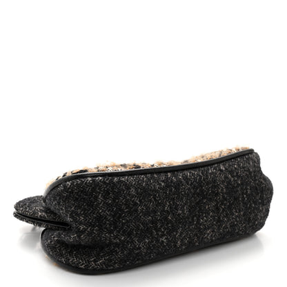 Chanel Wool Tweed Frame Bag Grey Multicolor 4 of 10