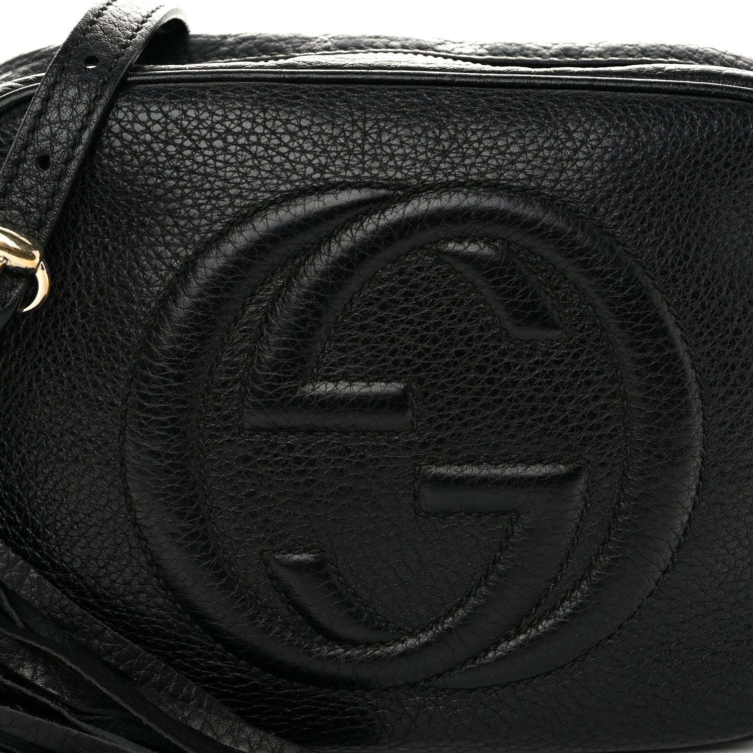 Gucci Pebbled Calfskin Small Soho Disco Bag Black 8 of 12