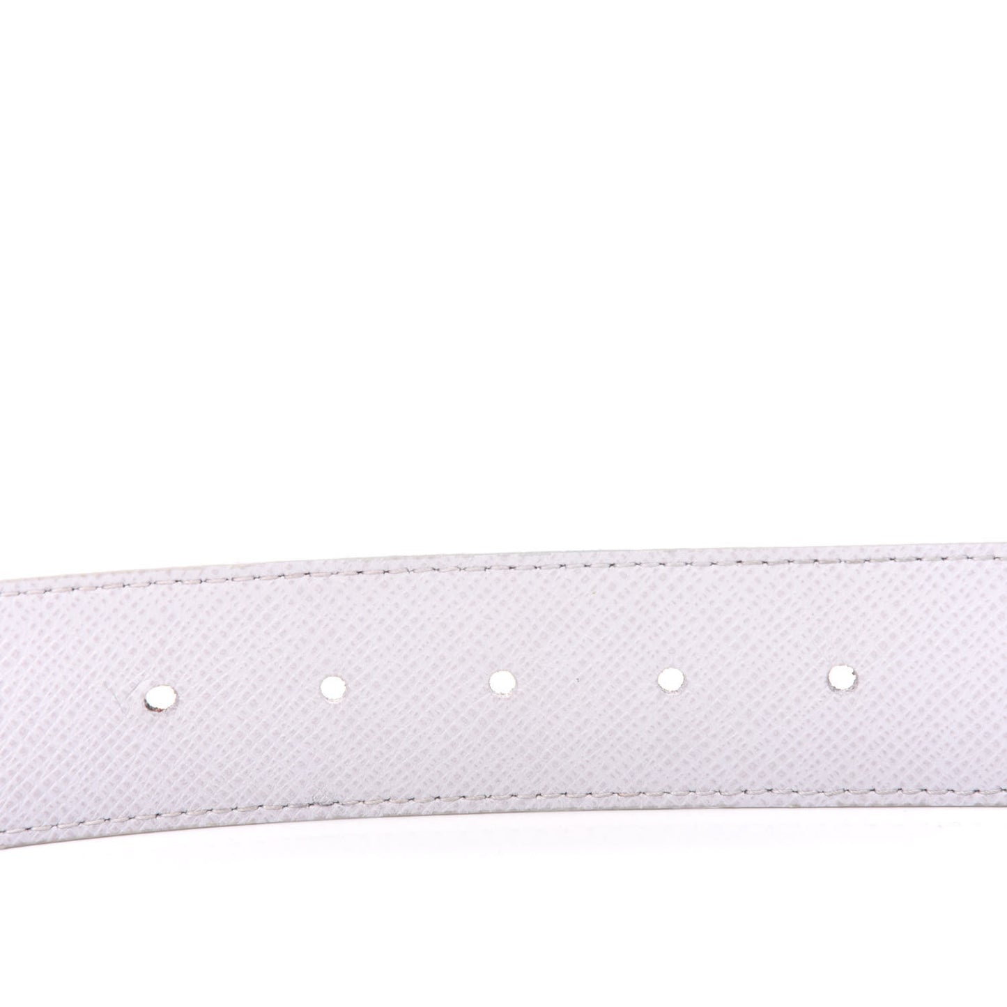 Taiga Monogram 40mm LV Initiales Belt 85 34 White