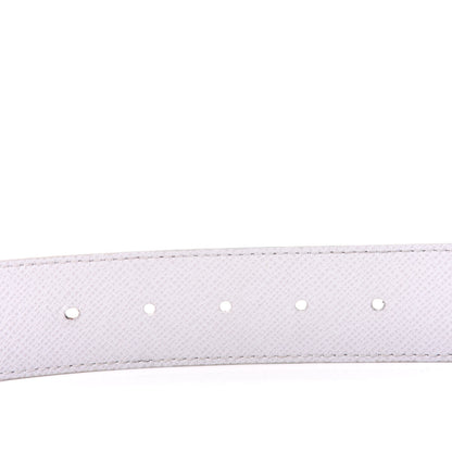 Louis Vuitton Taiga Monogram 40mm LV Initiales Belt 85 34 White 4 of 6