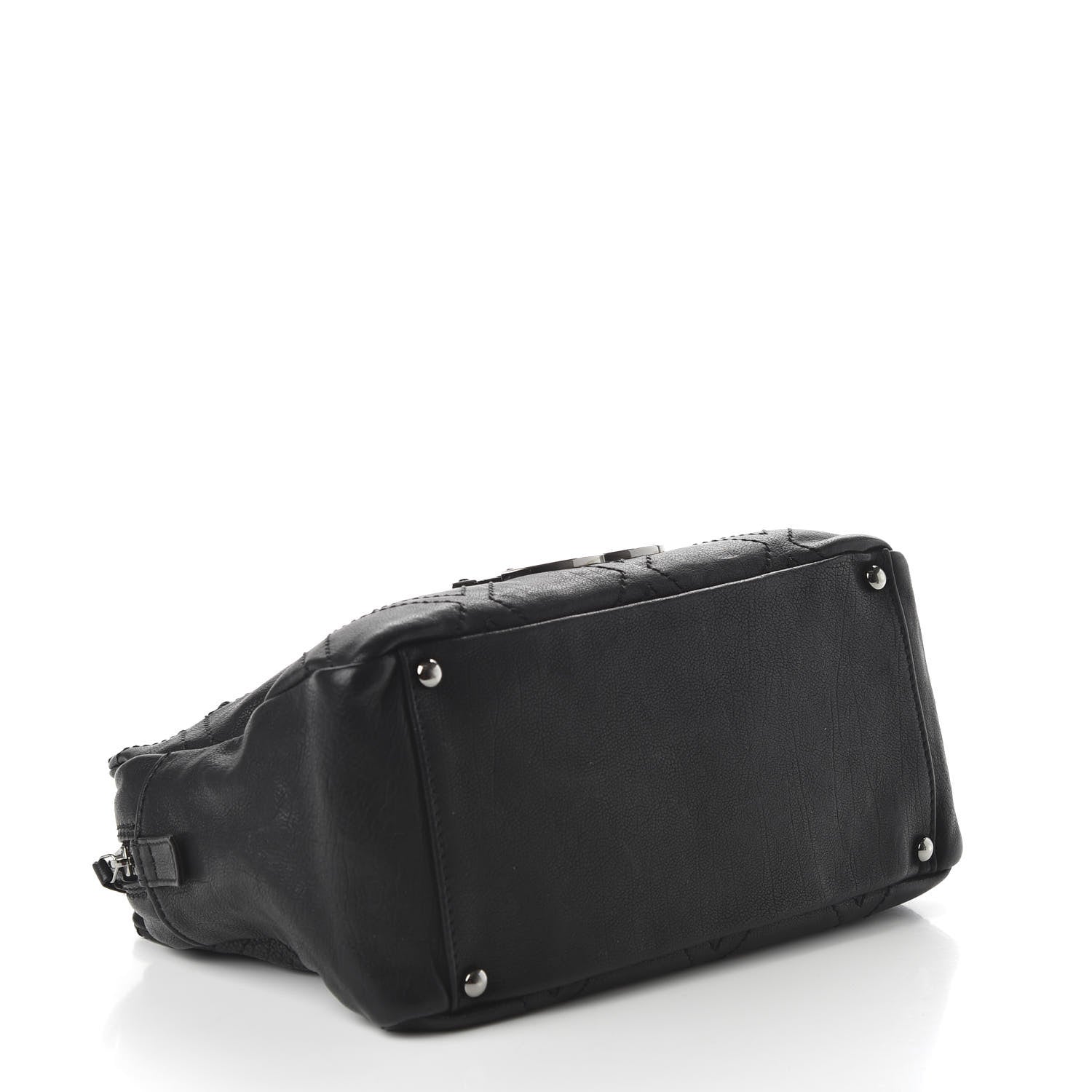Chanel Calfskin Diamond Stitch Tote Black 4 of 10