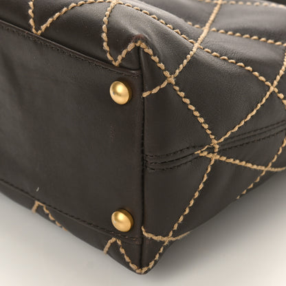 Chanel Calfskin Wild Stitch Hobo Brown 9 of 10