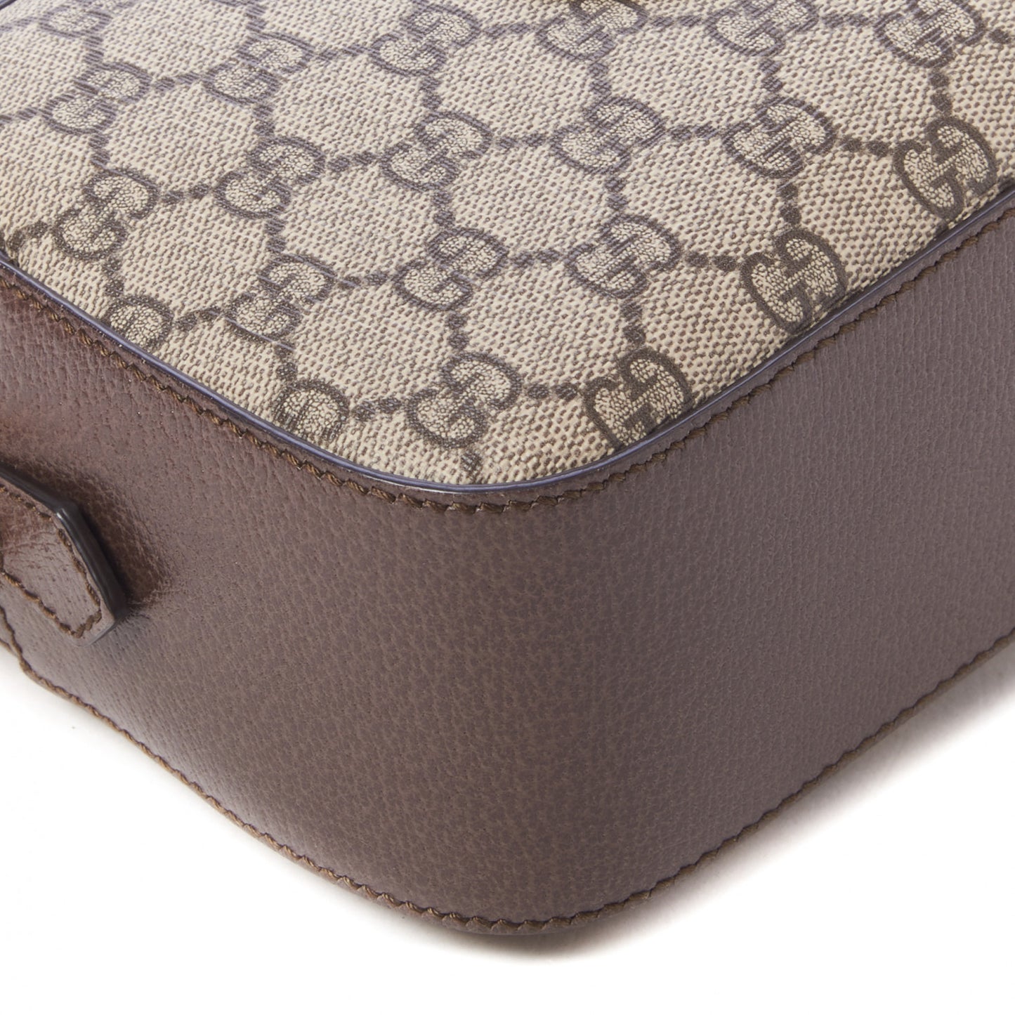 GG Supreme Monogram Web Neo Vintage Shoulder Bag Beige New Acero Crop