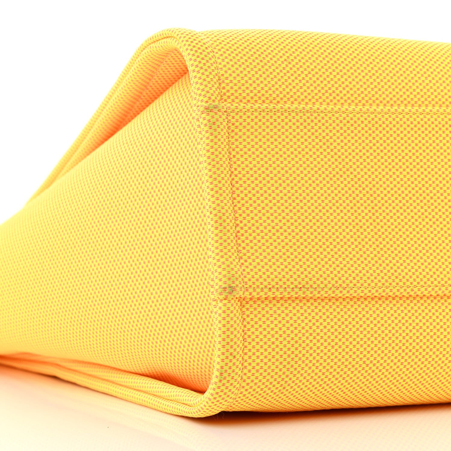 Chanel Mixed Fibers Small Deauville Tote Yellow Orange 9 of 11