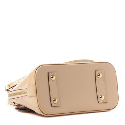 Louis Vuitton Vernis Rayures Alma BB Dune 3 of 9