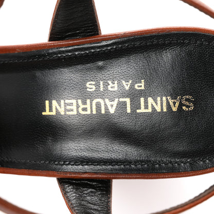 Saint Laurent Vendome Bianca 85 Platform Sandals 39 Cognac 8 of 9