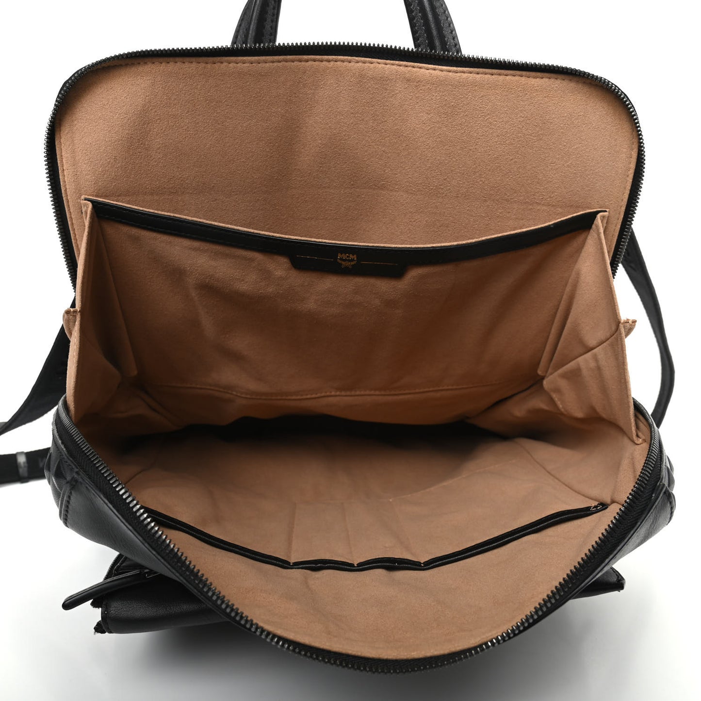 Calfskin Embossed Medium M Moment Backpack Black