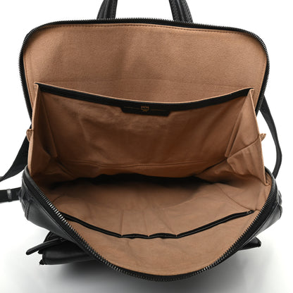 MCM Calfskin Embossed Medium M Moment Backpack Black 5 of 12