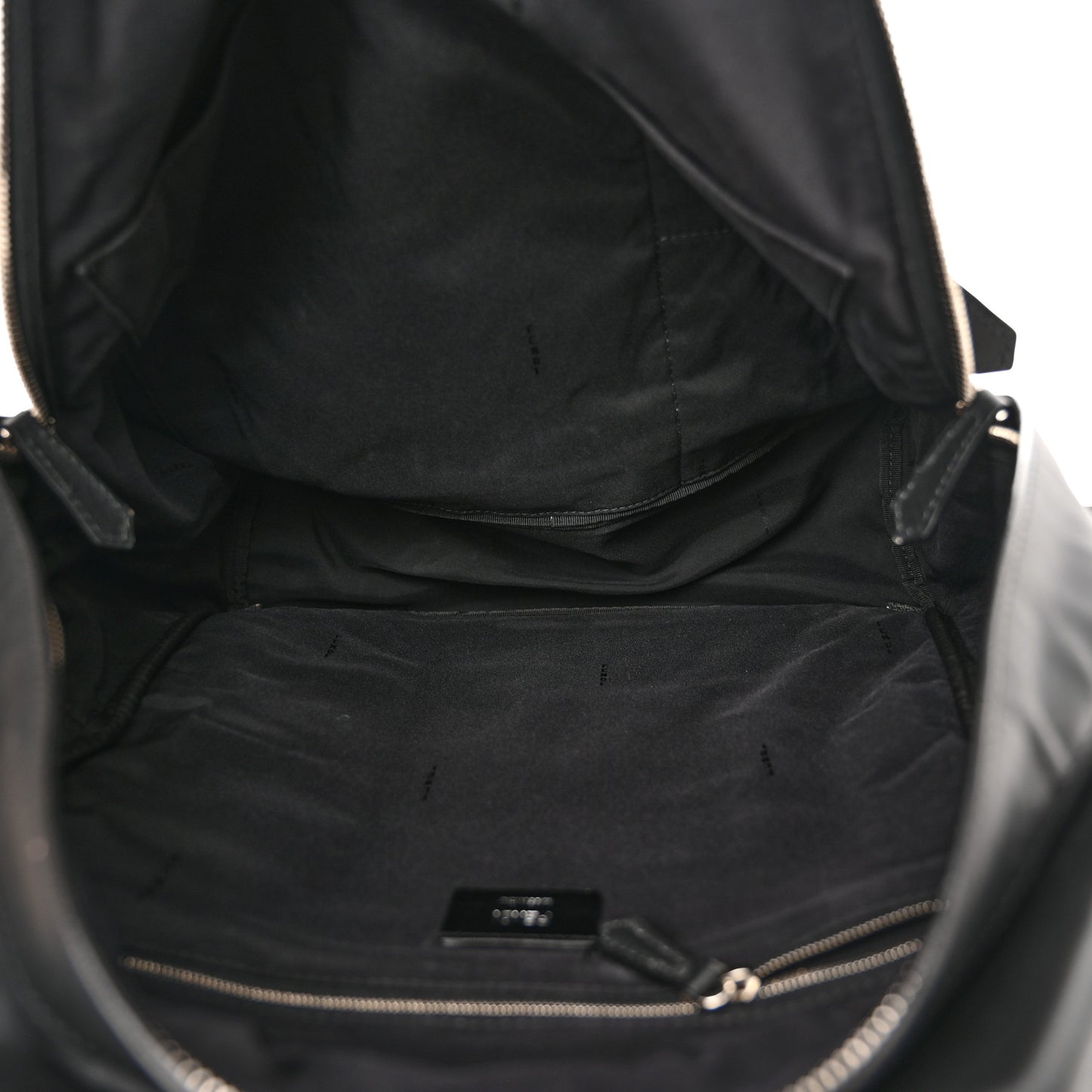 Nylon Vitello Liberty Vitello Dolce Monster Eyes Rounded Backpack Black Sunflower