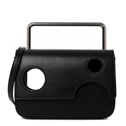 Off-White Calfskin Jitney 2.8 Meteor Shower Top Handle Bag Black 1 of 10