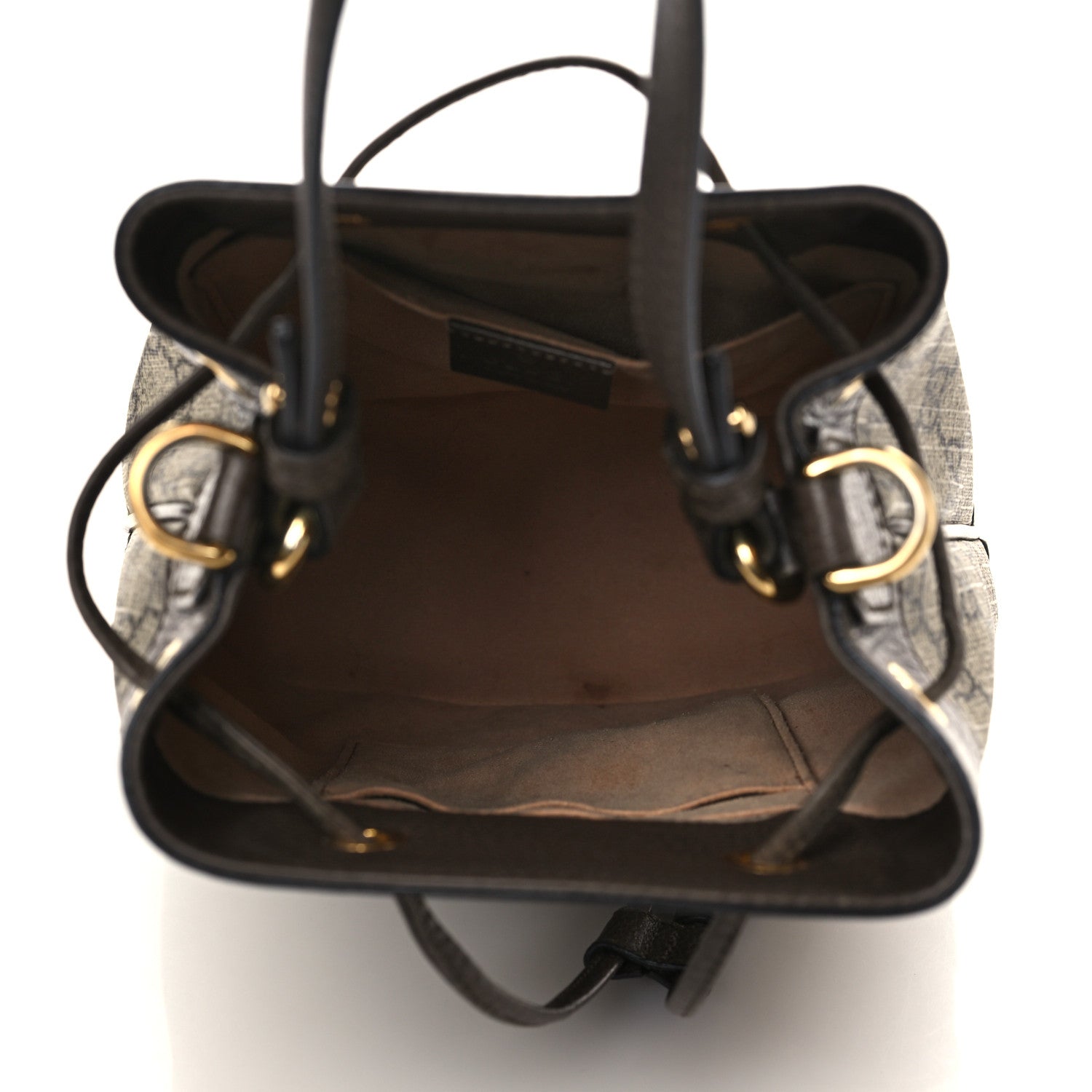 Gucci GG Supreme Monogram Web Small Ophidia Bucket Bag Brown 5 of 7