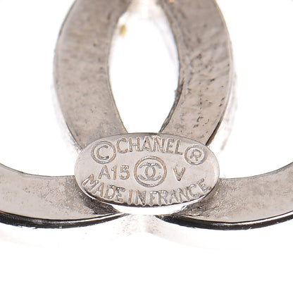 Chanel Crystal CC Earrings Silver 4 of 5