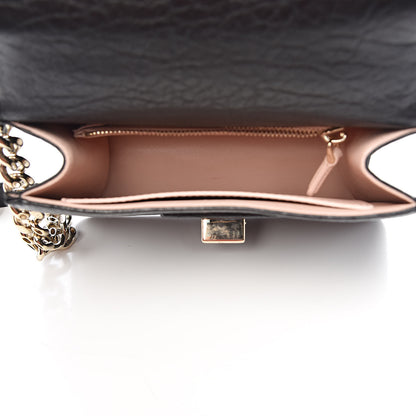 Christian Dior Crinkled Lambskin Embellished Diorama Club Bag Black 5 of 9