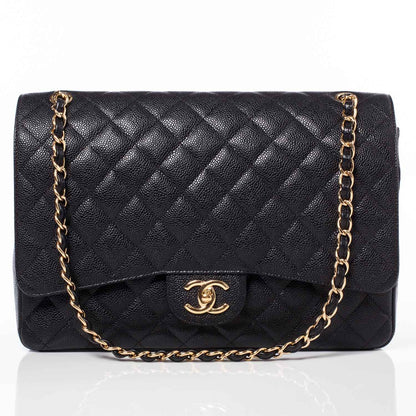 Chanel Caviar Quilted Maxi Double Flap Black 1 of 13