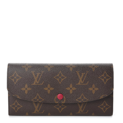 Louis Vuitton Monogram Emilie Wallet Fuchsia 1 of 10