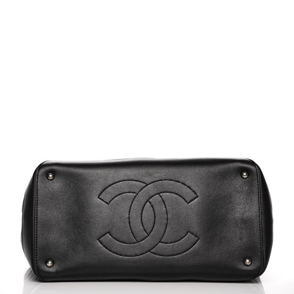 Chanel Calfskin Quilted Large Easy Shopping Tote Black 11 of 11