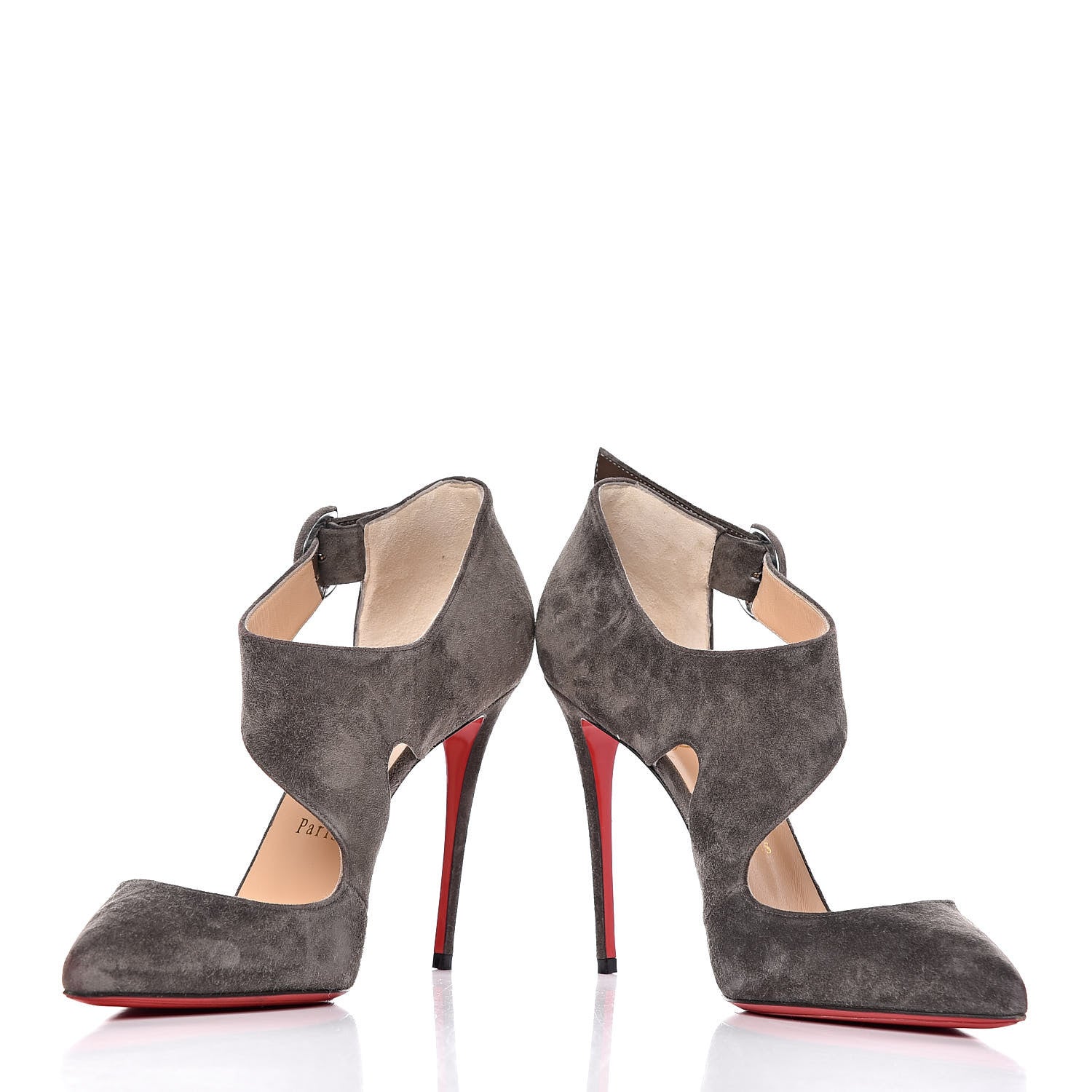 Christian Louboutin Veau Velours Sharpeta 100 Pumps 38.5 Roche 5 of 13