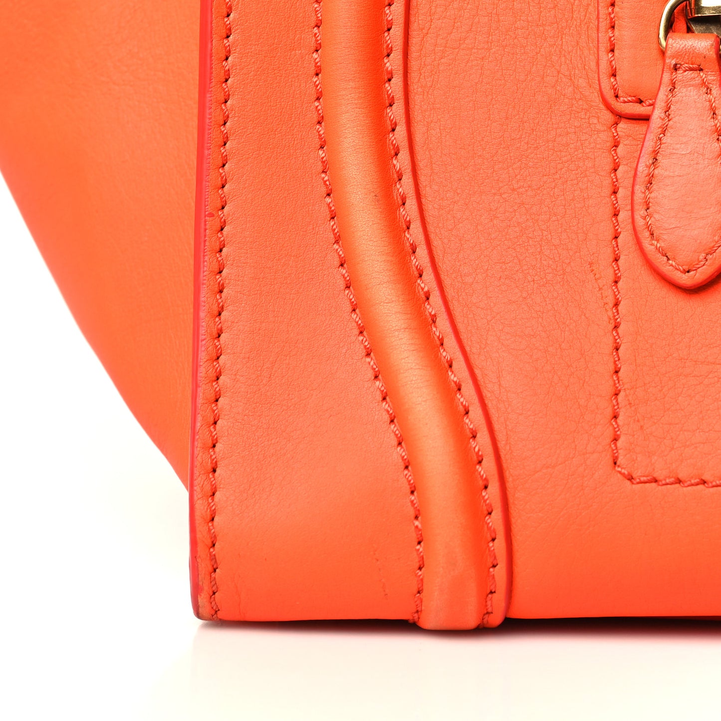 Smooth Calfskin Mini Luggage Orange
