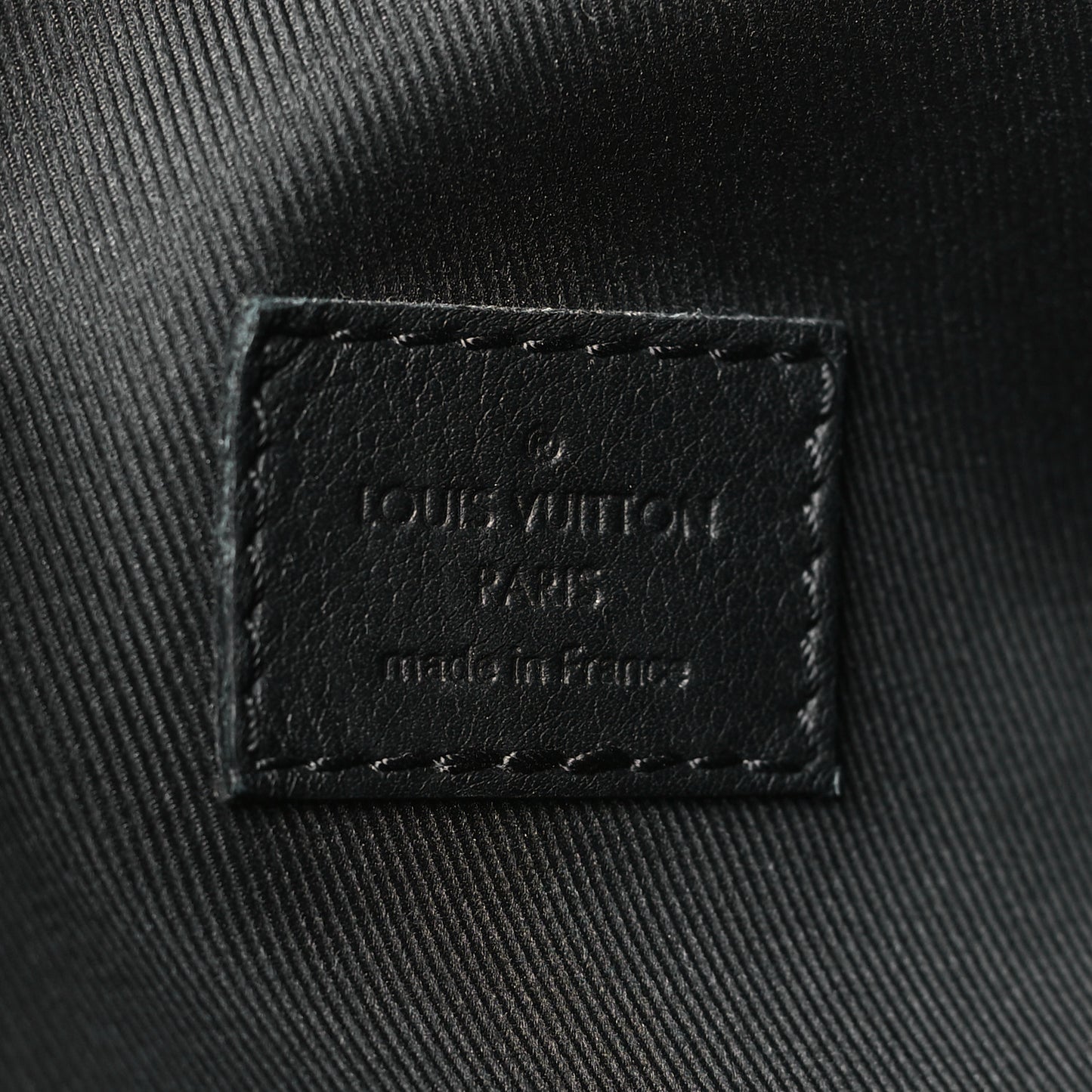 Calfskin Shadow Monogram Duo Slingbag Black