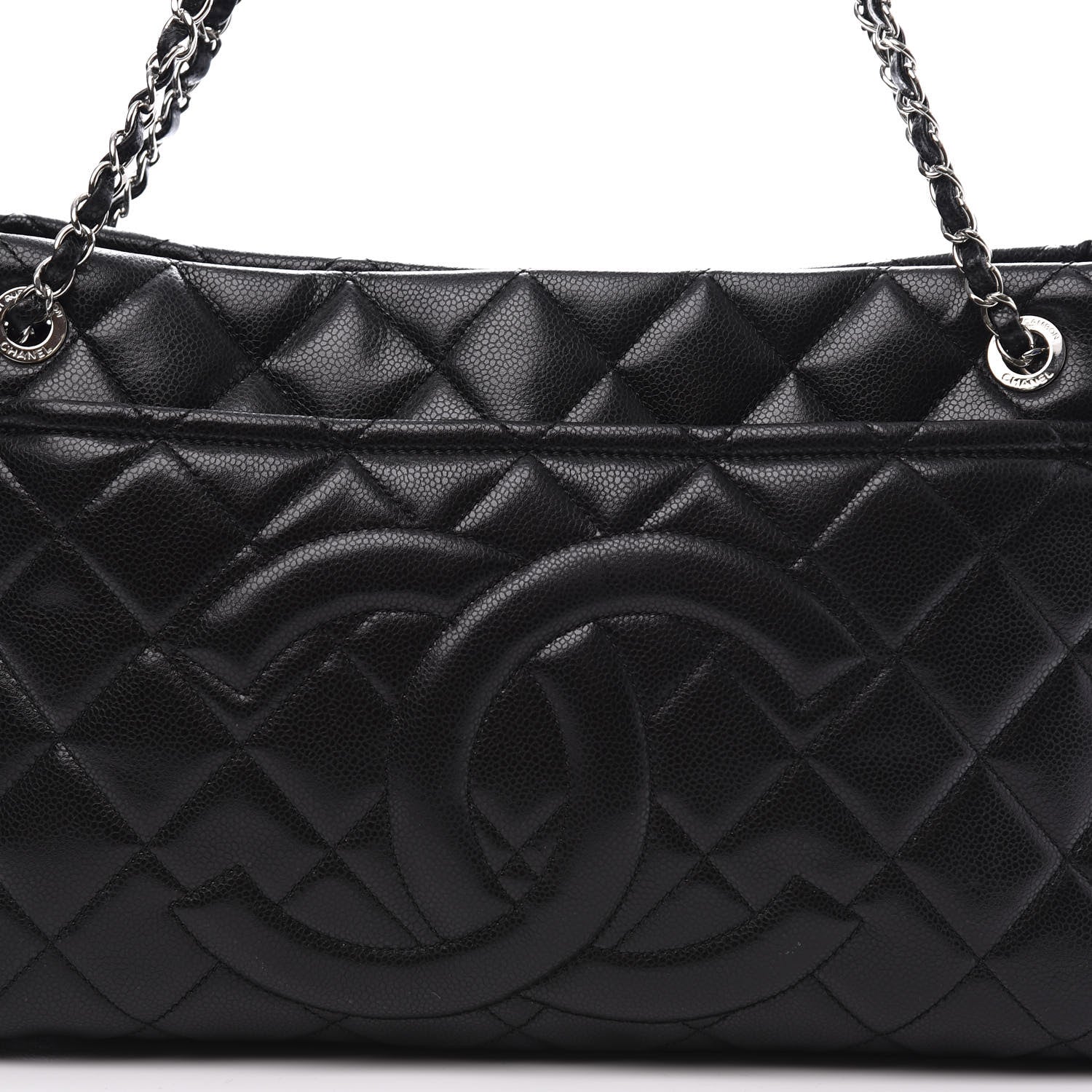 Chanel Caviar Quilted Timeless CC Soft Tote Black 12 of 13