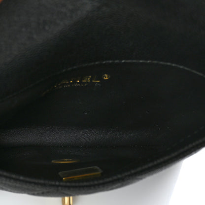 Chanel Shiny Caviar Pick Me Up Flap Belt Bag Black 5 of 12