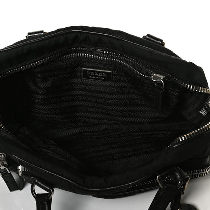 Prada Tessuto Nylon Shoulder Bag Black 4 of 10
