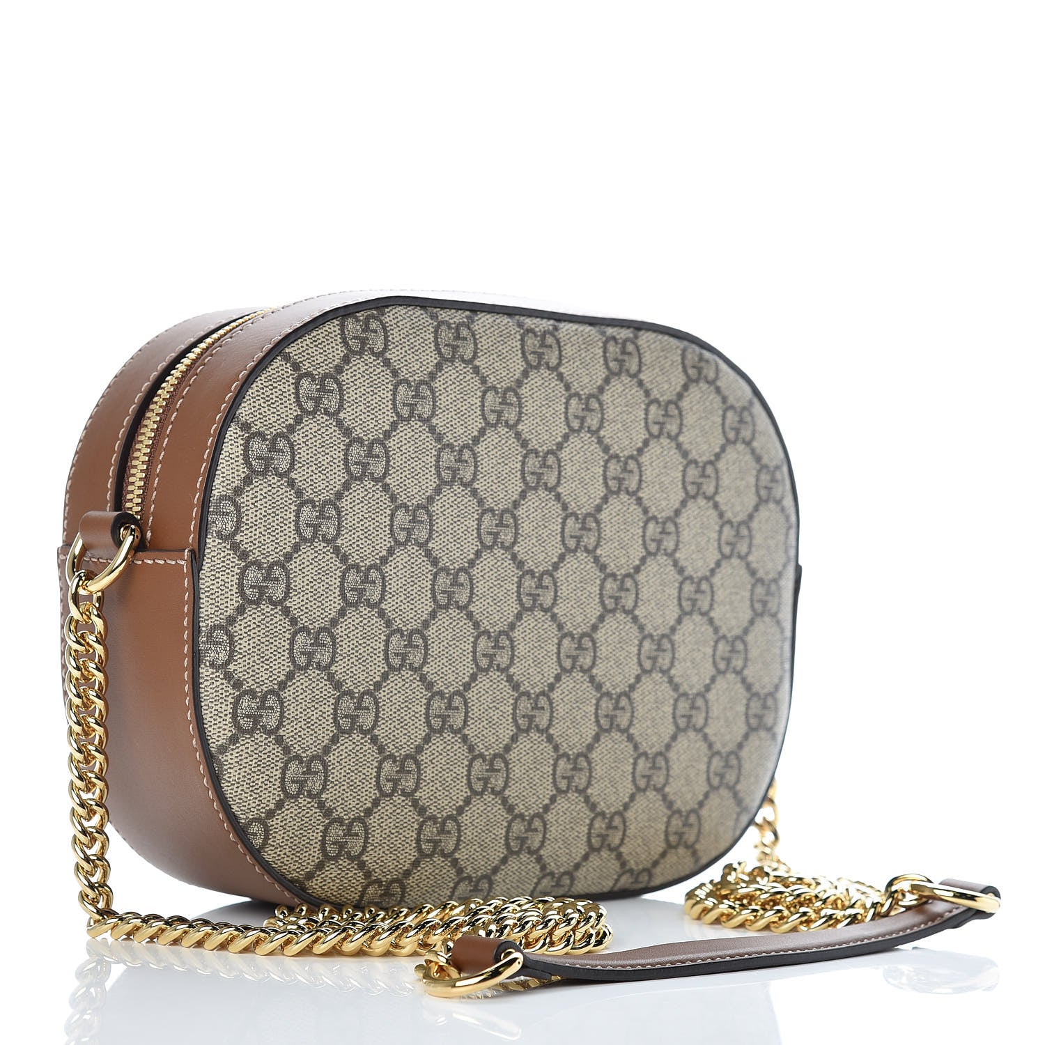 Gucci GG Supreme Monogram Blind For Love Embroidered Mini Chain Shoulder Bag Beige Tuscany 3 of 12