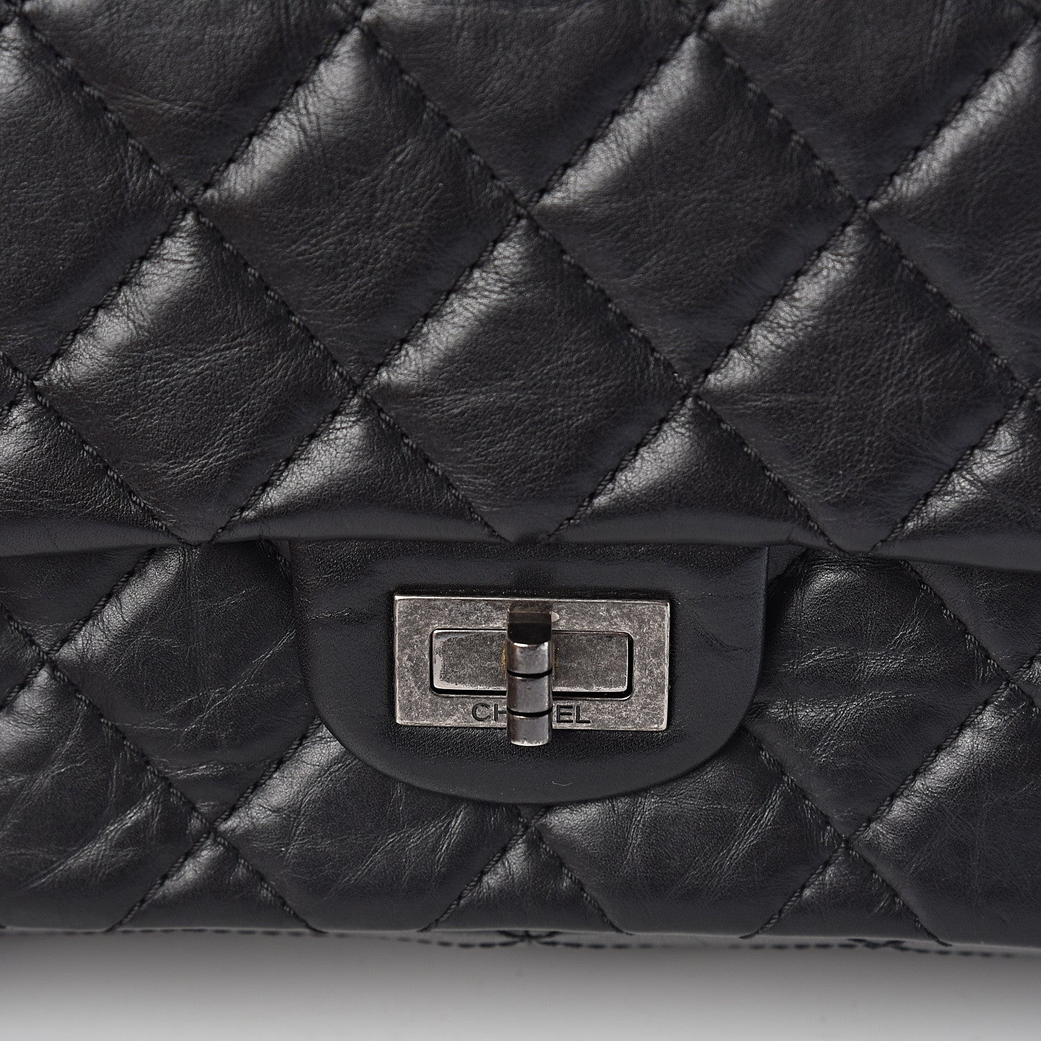 Chanel Aged Calfskin Quilted 2.55 Reissue 226 Flap Black 10 of 10