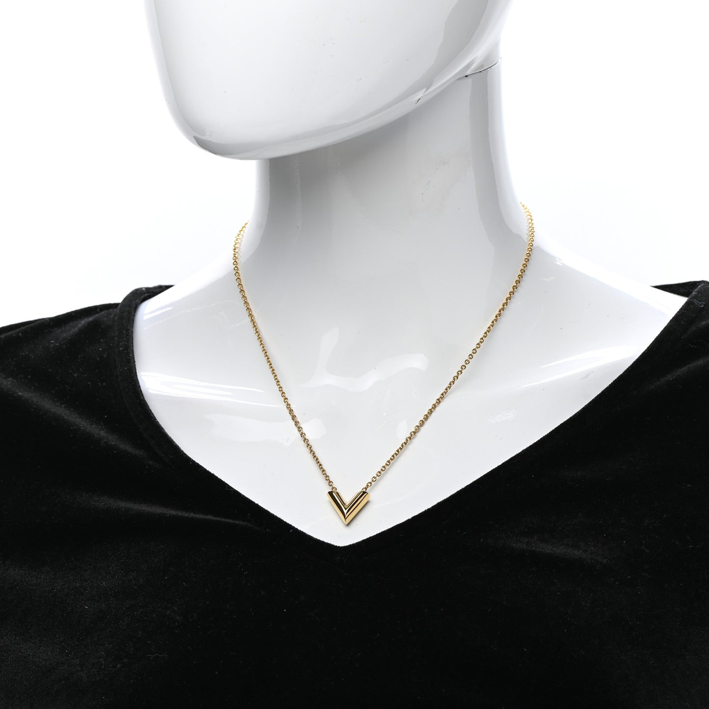 Essential V Necklace Gold