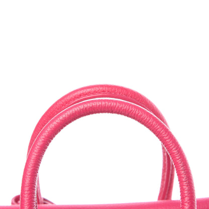 MCM Grained Calfskin Mini Milla Tote Beetroot Pink 10 of 14
