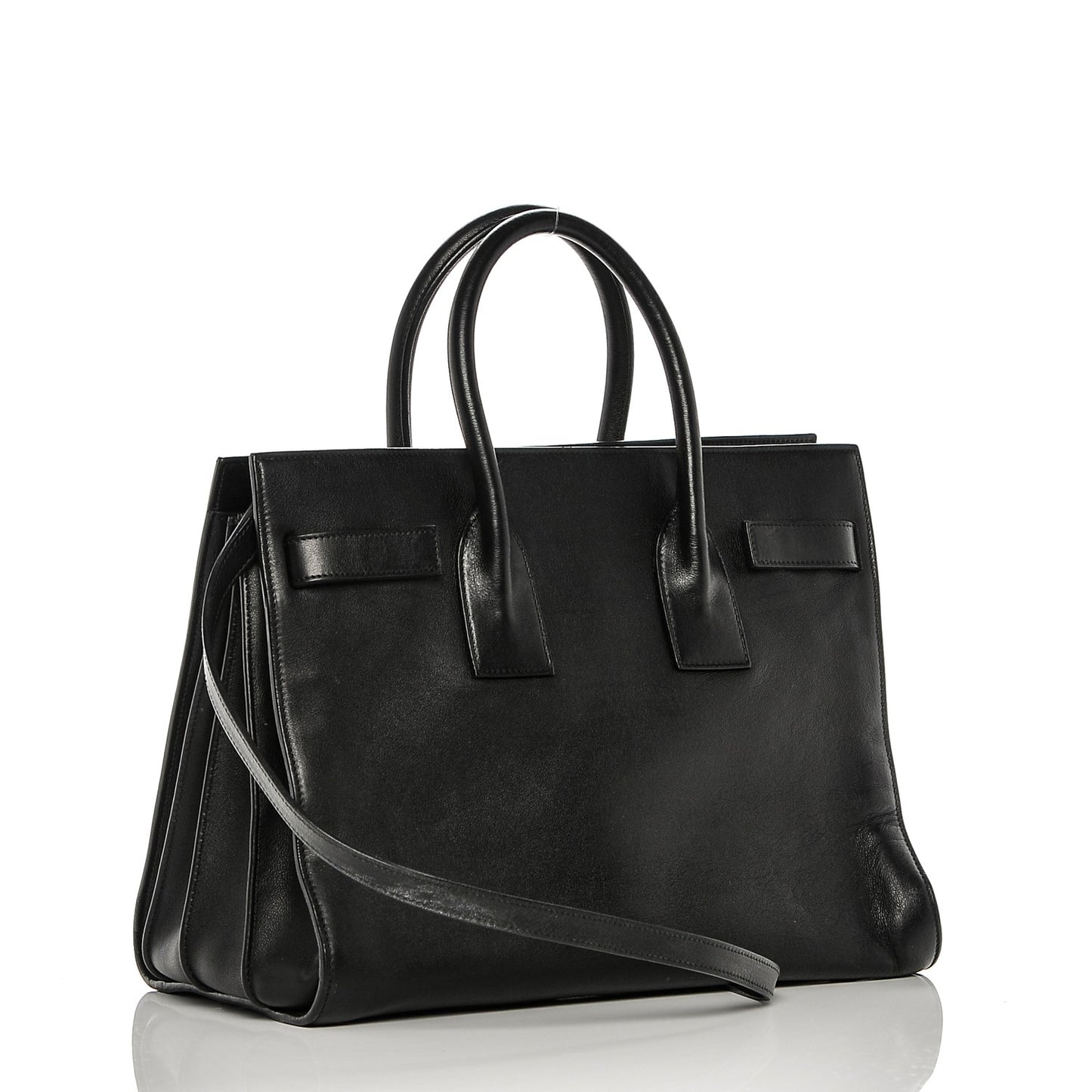 Calfskin Small Sac De Jour Black