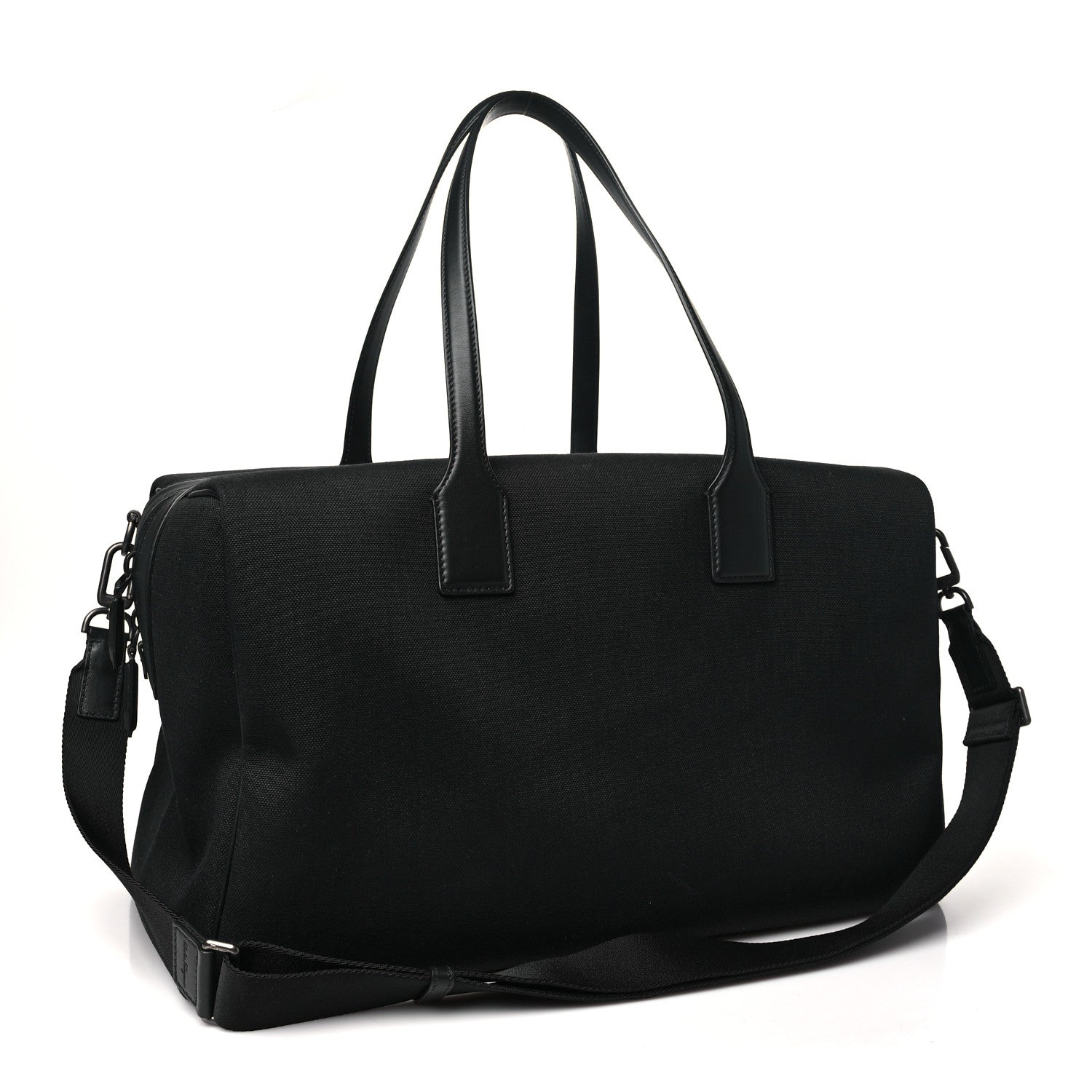 Salvatore Ferragamo Canvas 1927 Signature Duffle Black 2 of 8