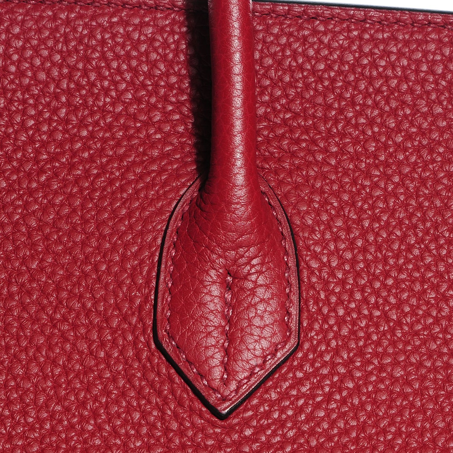 Taurillon Clemence Birkin 40 Rouge Garance