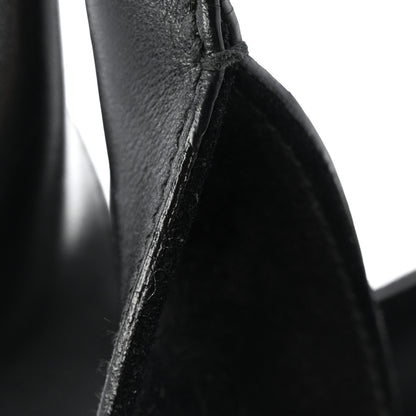 Salvatore Ferragamo Fur Calfskin Suede Top Handle East West Tote Bag Black 10 of 10
