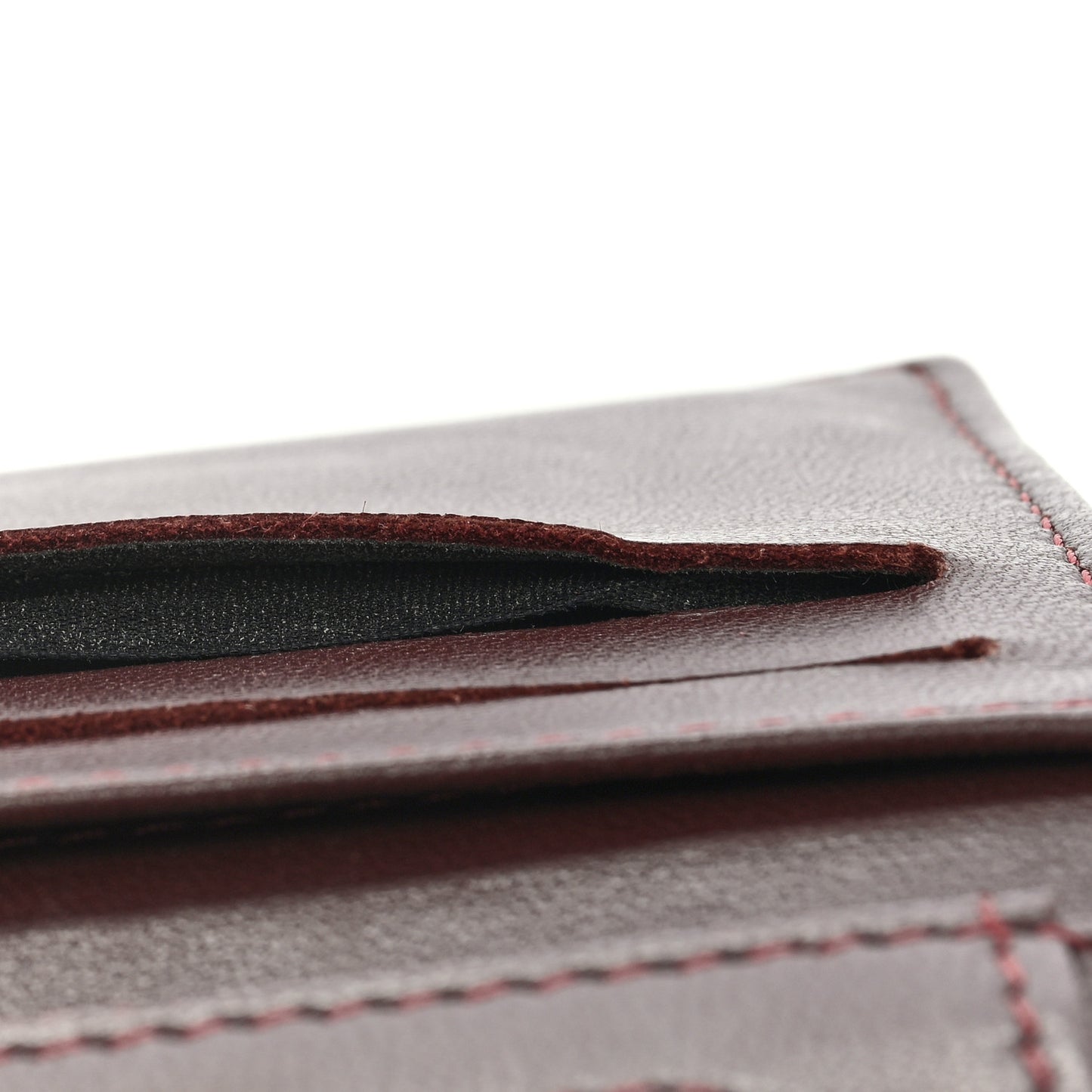 Lambskin Quilted Card Holder Wallet Black