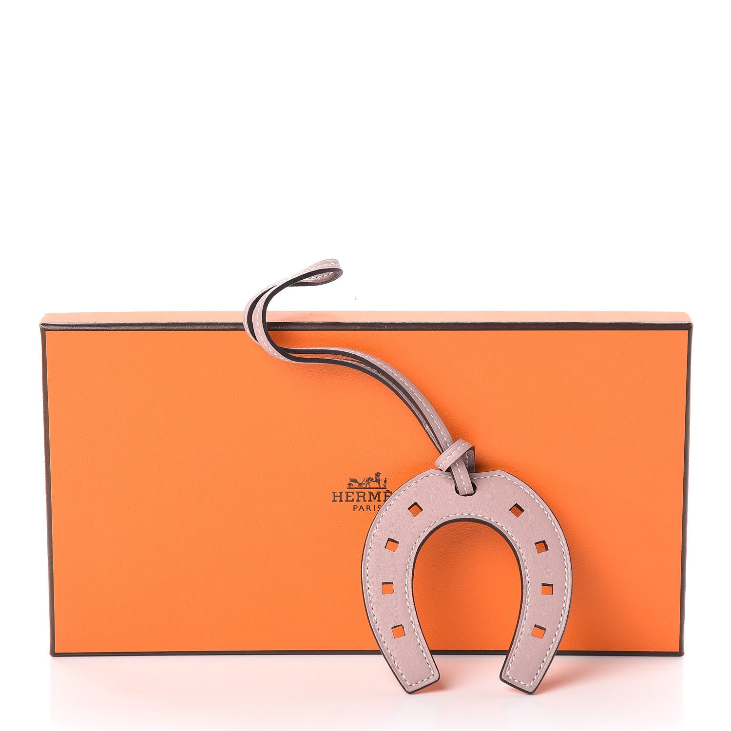 Hermes Swift Paddock Horseshoe Bag Charm Glycine 4 of 4