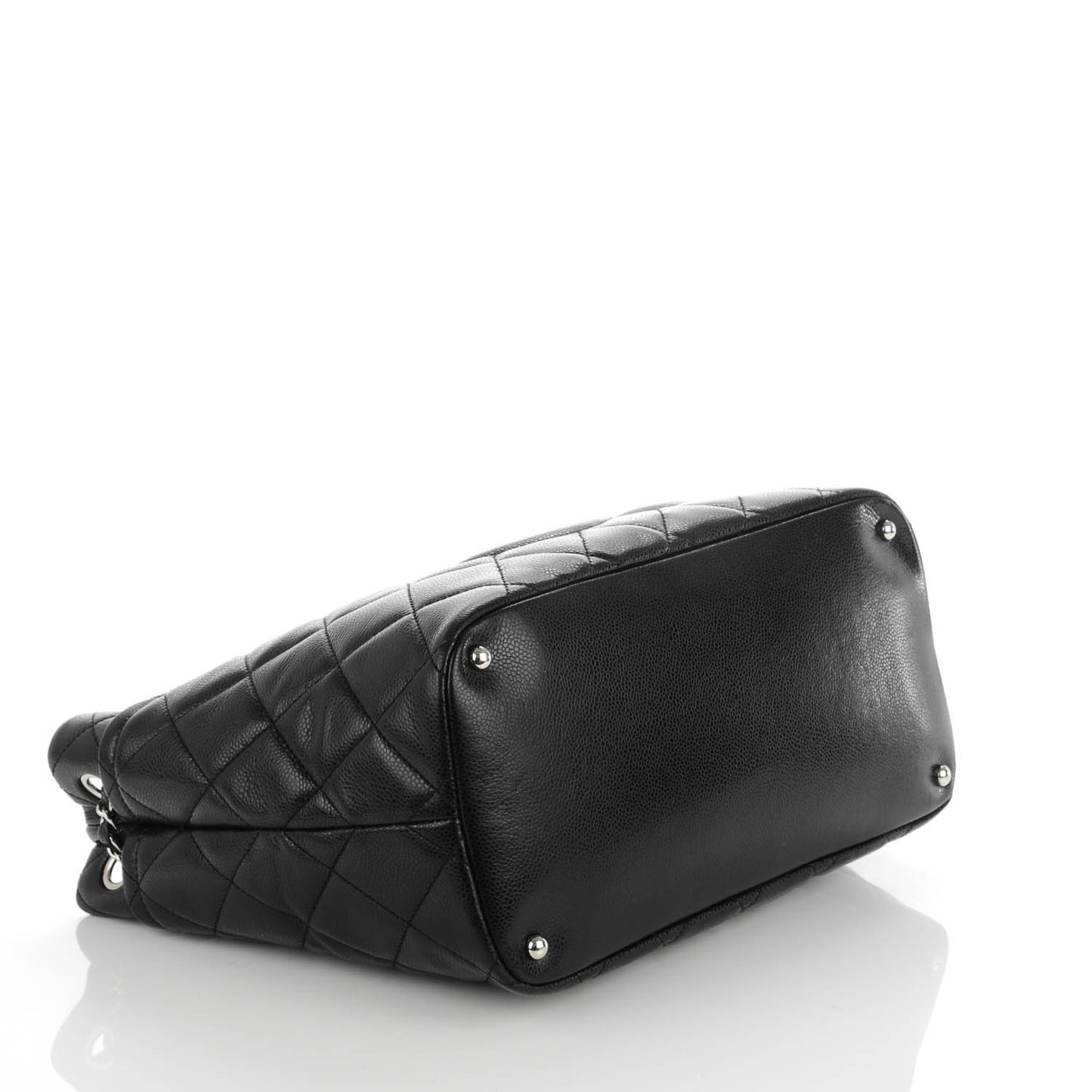 Caviar Quilted Timeless CC Soft Tote Black