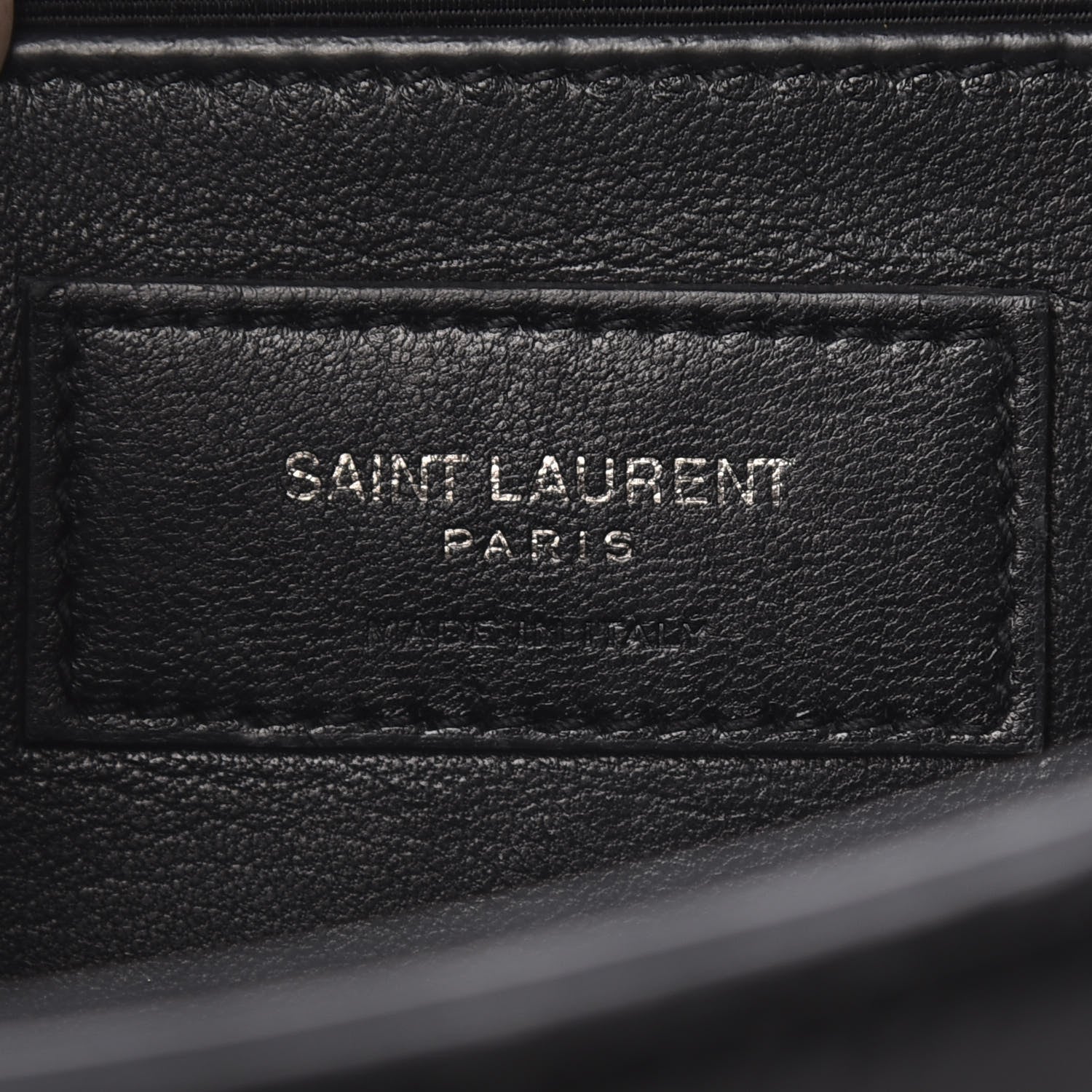 Saint Laurent Crackled Patent Medium Monogram Kate Satchel Black 8 of 8