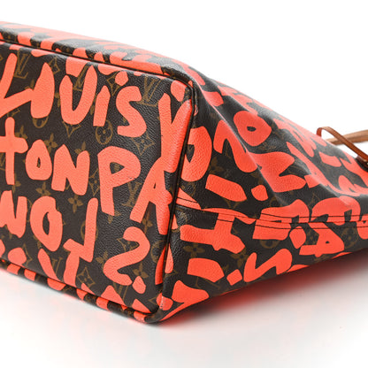 Louis Vuitton Monogram Graffiti Neverfull GM Orange 7 of 12