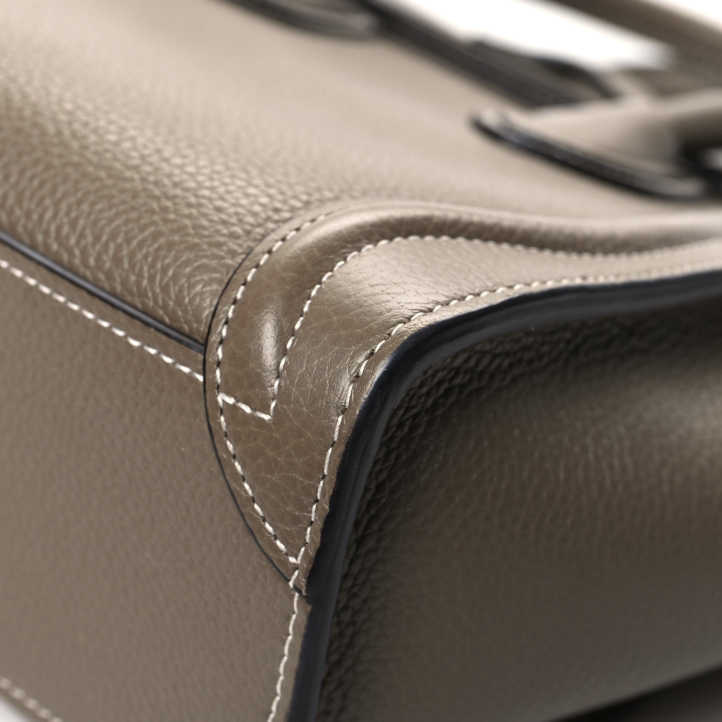 Drummed Calfskin Nano Luggage Souris