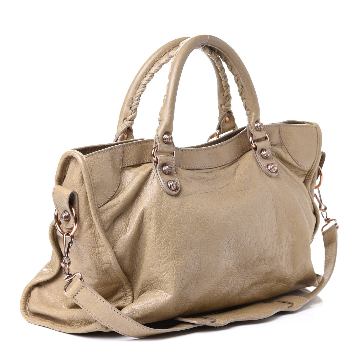Balenciaga Agneau Giant 12 Rose Gold Hardware City Latte Beige 5 of 8