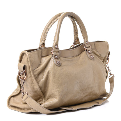 Balenciaga Agneau Giant 12 Rose Gold Hardware City Latte Beige 5 of 8