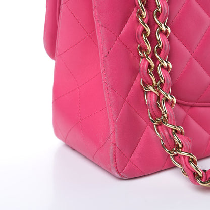 Chanel Lambskin Quilted Jumbo Double Flap Fuchsia 13 of 23