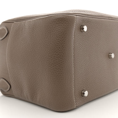 Hermes Taurillon Clemence Lindy 30 Etoupe 8 of 9