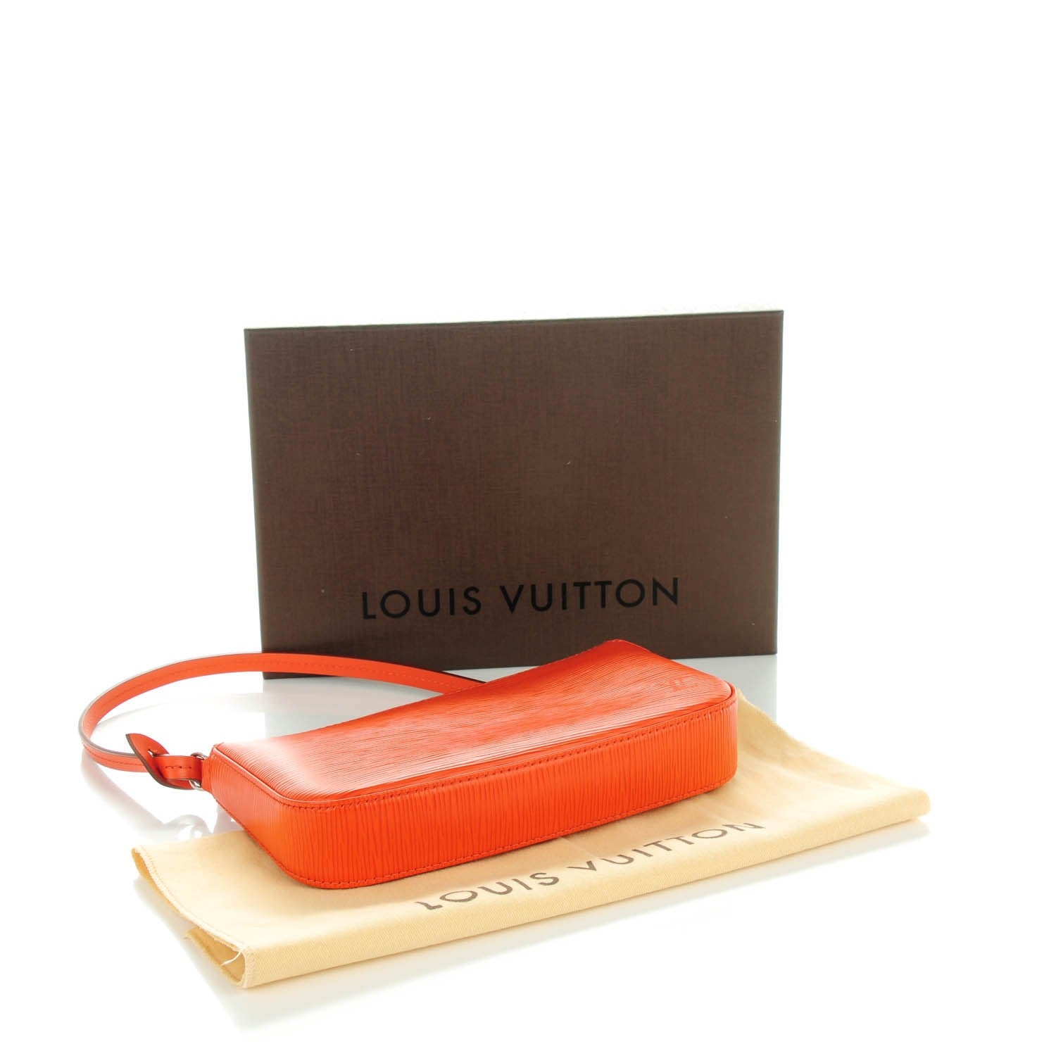 Louis Vuitton Epi Pochette Accessories NM Piment 4 of 7