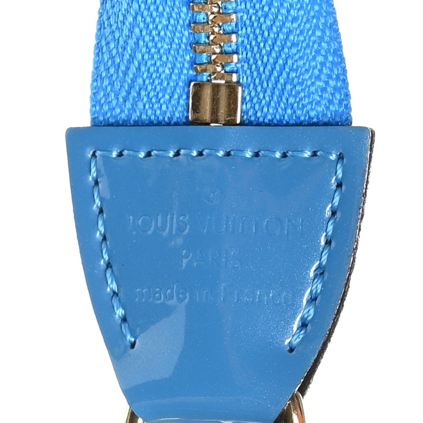 LOUIS VUITTON Vernis Valentine Mini Pochette Accessories Baby Blue Neon