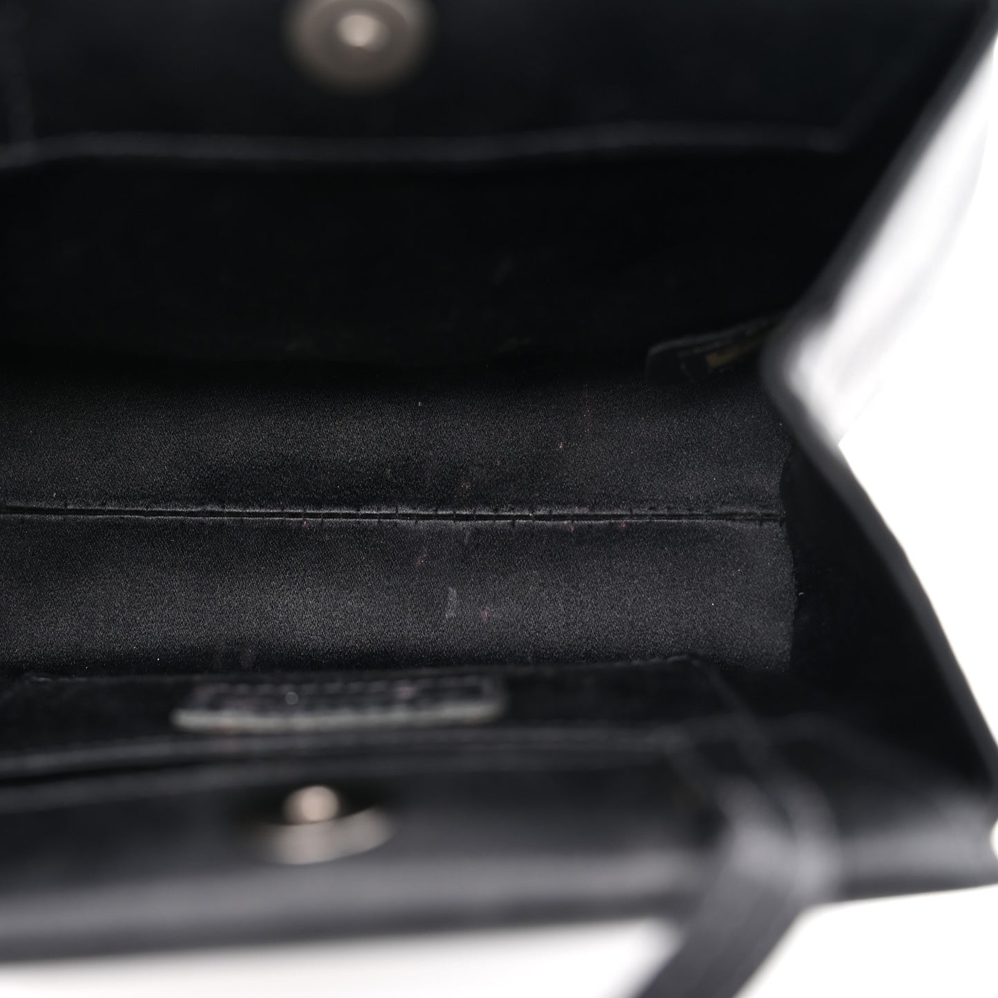Satin Crystal Evening Bag Black Black