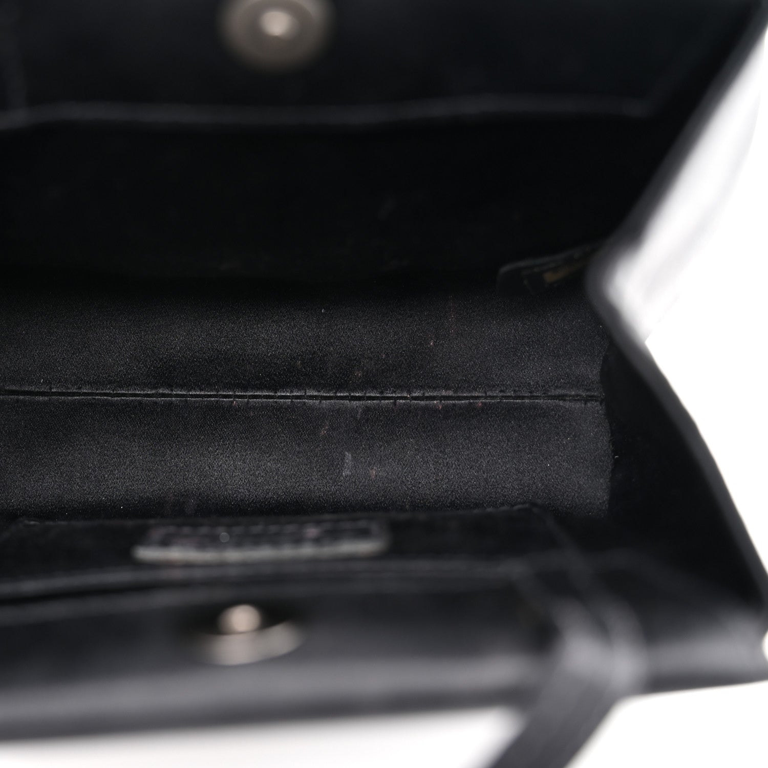 Chanel Satin Crystal Evening Bag Black Black 5 of 11