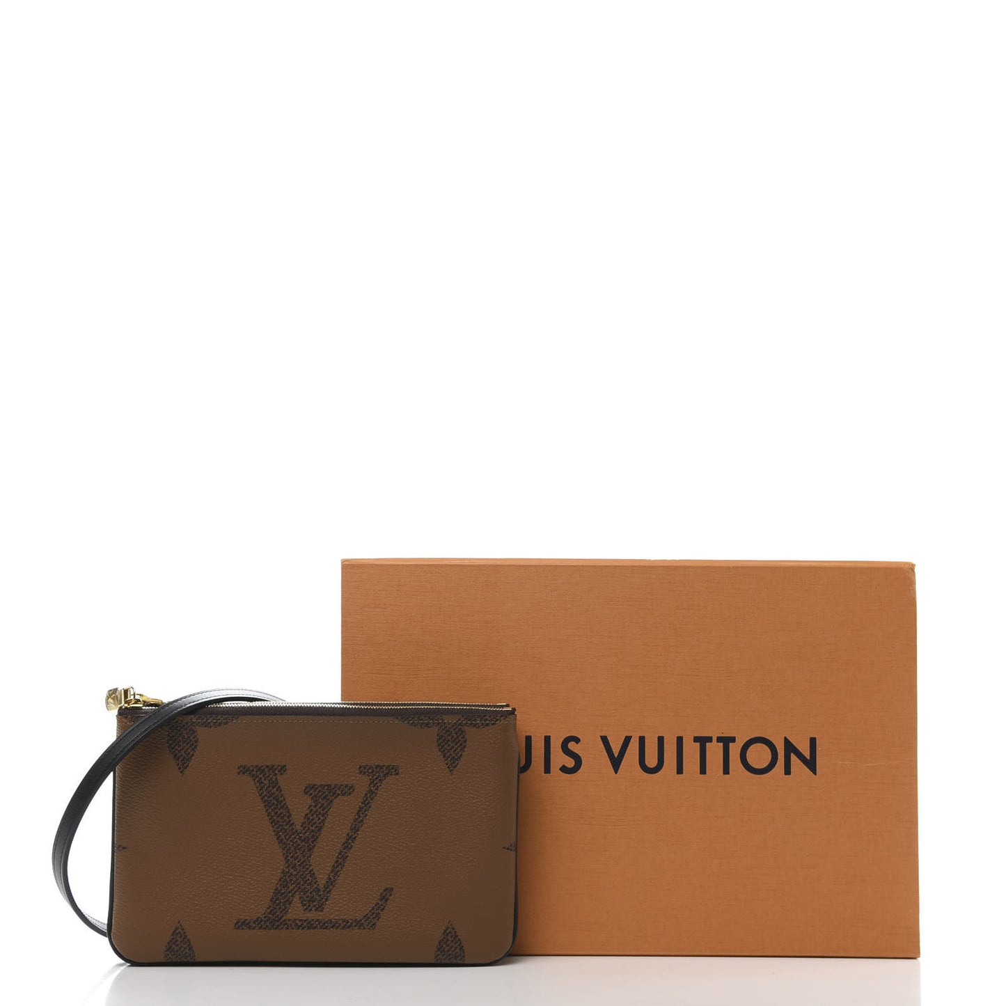 Reverse Monogram Giant Double Zip Pochette